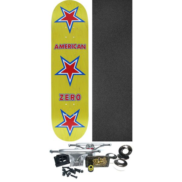 Zero Skateboards American Zero Assorted Stain Skateboard Deck - 8" x 31.6" - Complete Skateboard Bundle